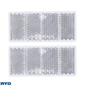 Rektangulär reflex Aspöck vit 69×31.5 mm 2-pack