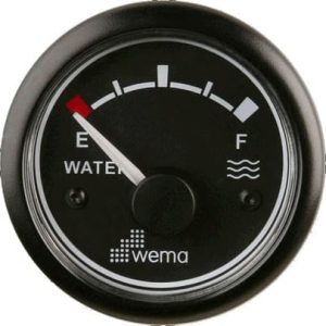 Vattentanksmätare Wema IPWR 0-180 ohm, svart