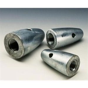 Zinkanod för axel ø 25/30 mm gänga 3/4″ UNC ”grov”