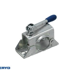 Stödhjulsklämma Ø48mm Standard med vikbar vev Plåt cc=105mm