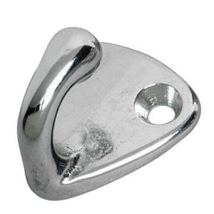 Kapellkrok 26 x 25 mm, kromad mässing