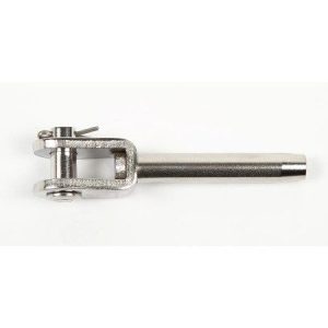 Gaffeländstycke för vajer 8 mm inklusive pressning